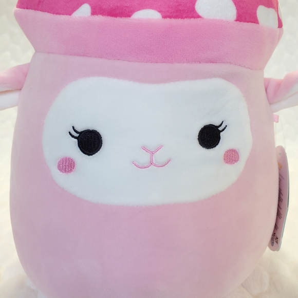 Elsa Squishmallow Pink Mushroom Lamb 8 Inch BNWT Boxlunch Exclusive Plush Toy - Picture 7 of 7